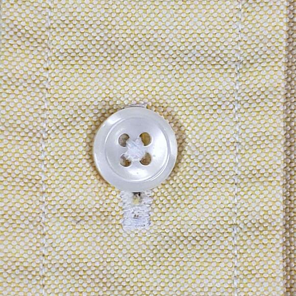 Polo Ralph Lauren Shirt Oxford Button Down LS Mens Size 16.5 XL Solid Yellow - Picture 4 of 8